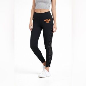 ✨🖤 PINK VS Vols Lace-Up Side‎ Leggings Tennessee Volunteers Size Small 🧡✨